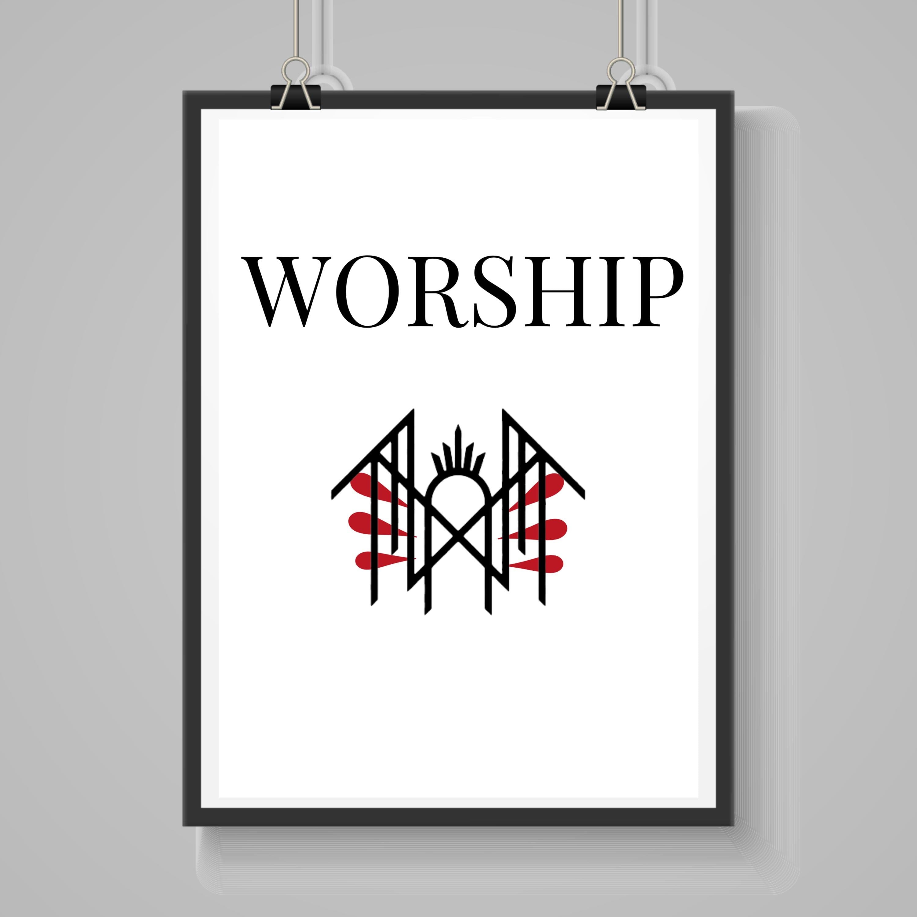 Sleep Token ‘Worship’  Poster – A4 Print on Satin Photographic Paper – Band Inspired Wall Art