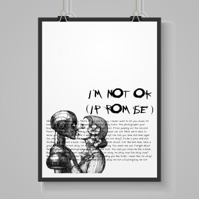 My Chemical Romance ‘Welcome to the Black Parade’ Lyric Print – A4 Poster on Satin Oyster 265gsm Paper