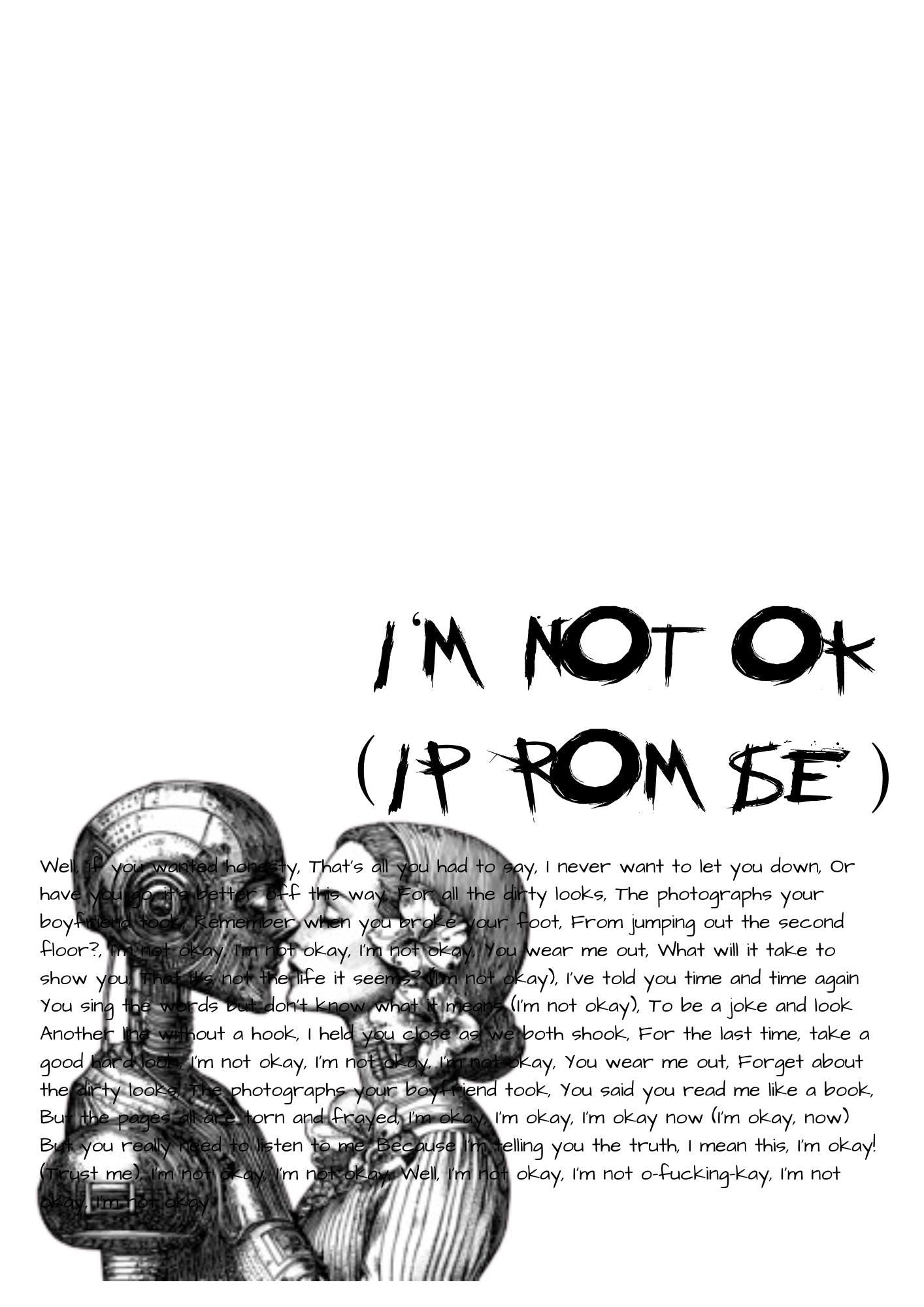 My Chemical Romance ‘Welcome to the Black Parade’ Lyric Print – A4 Poster on Satin Oyster 265gsm Paper